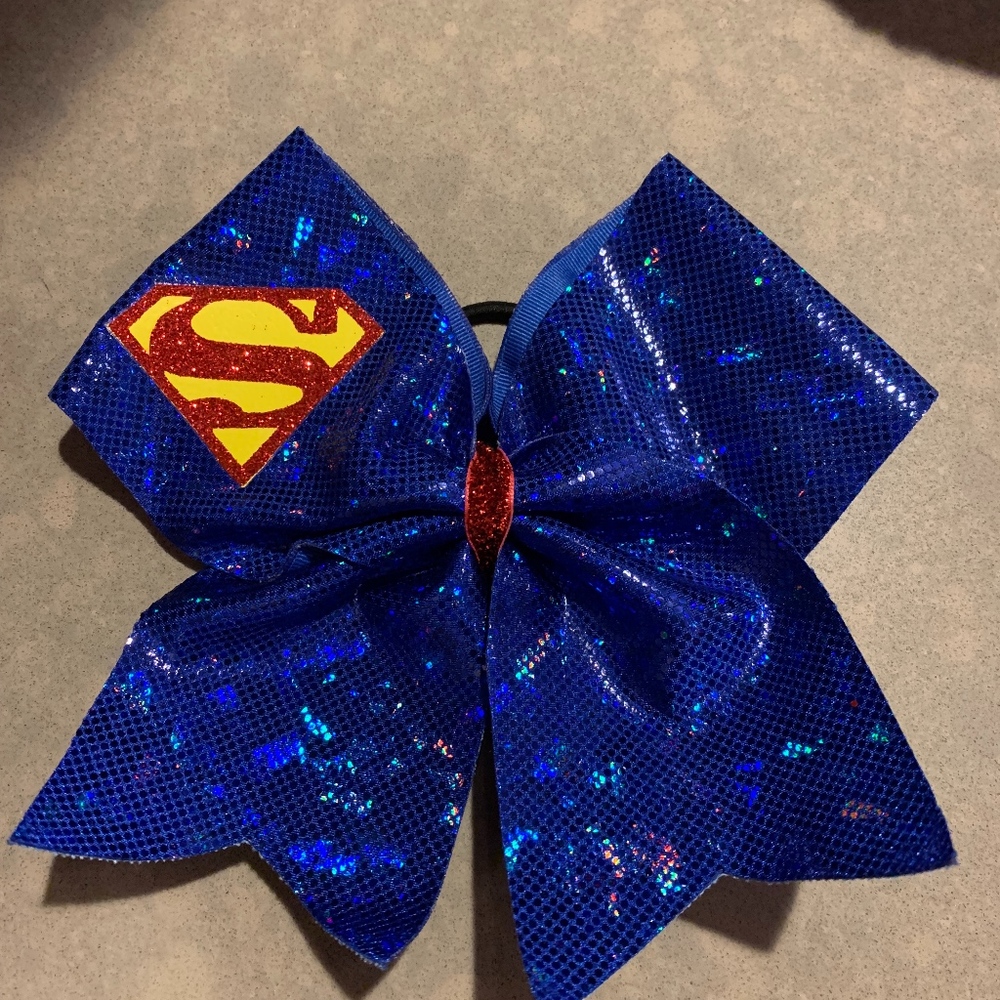 Superman Cheer Bow